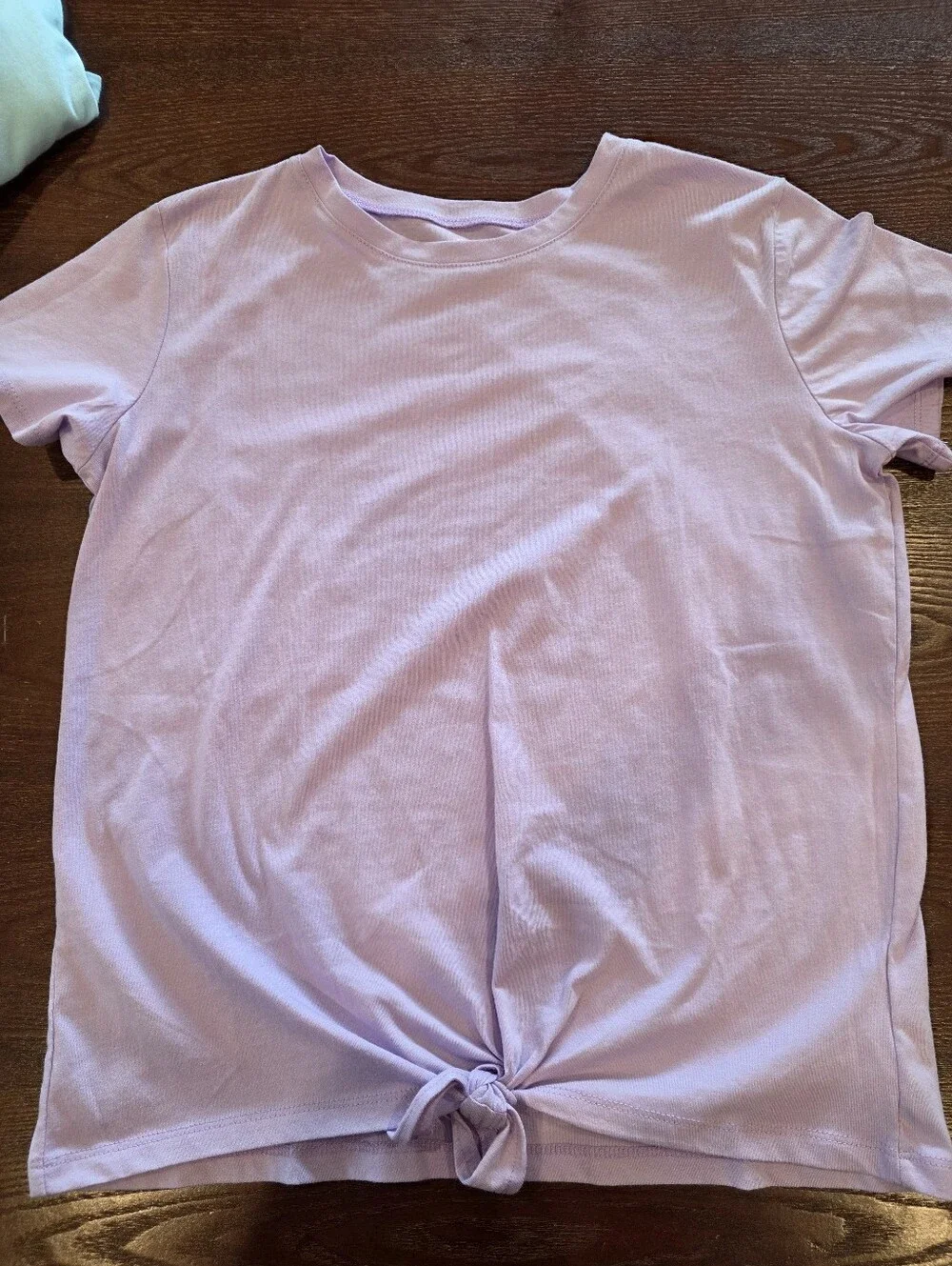The Children's Place Girls XXL 16 5 Tie Front Solid Color Short Sleeve Tees